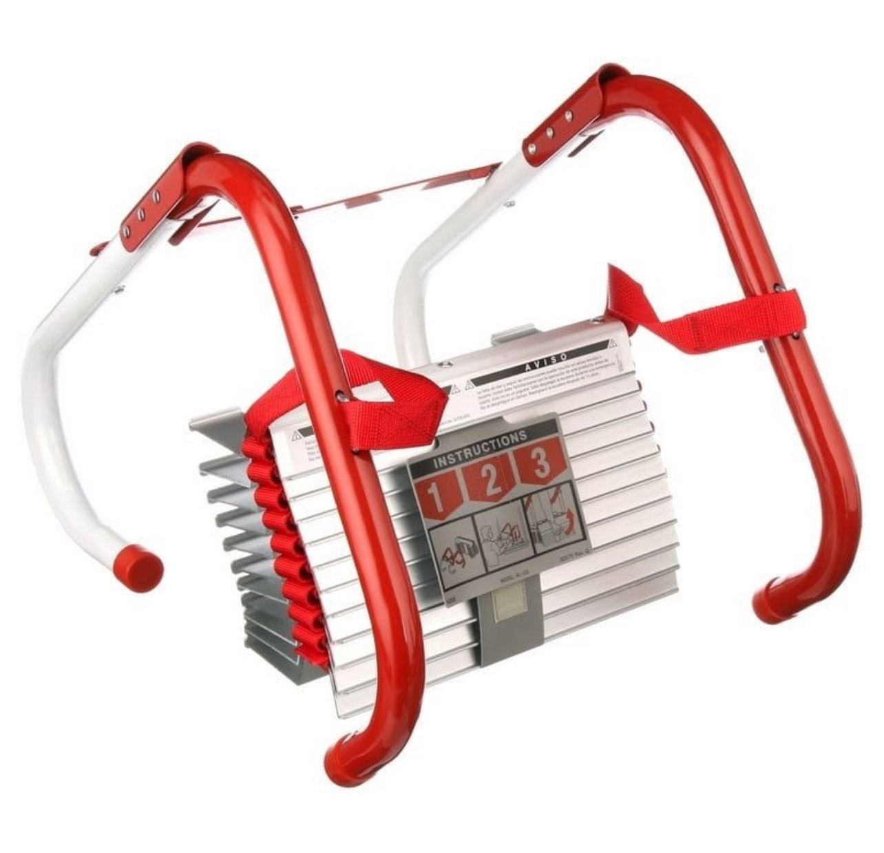 Kidde 2-Story Fire Escape Ladder with Steel Anti-Slip Rungs
