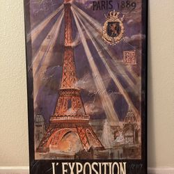 Worlds Fair Eiffel Tower Wall Art
