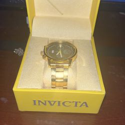 Gold Invicta Watch