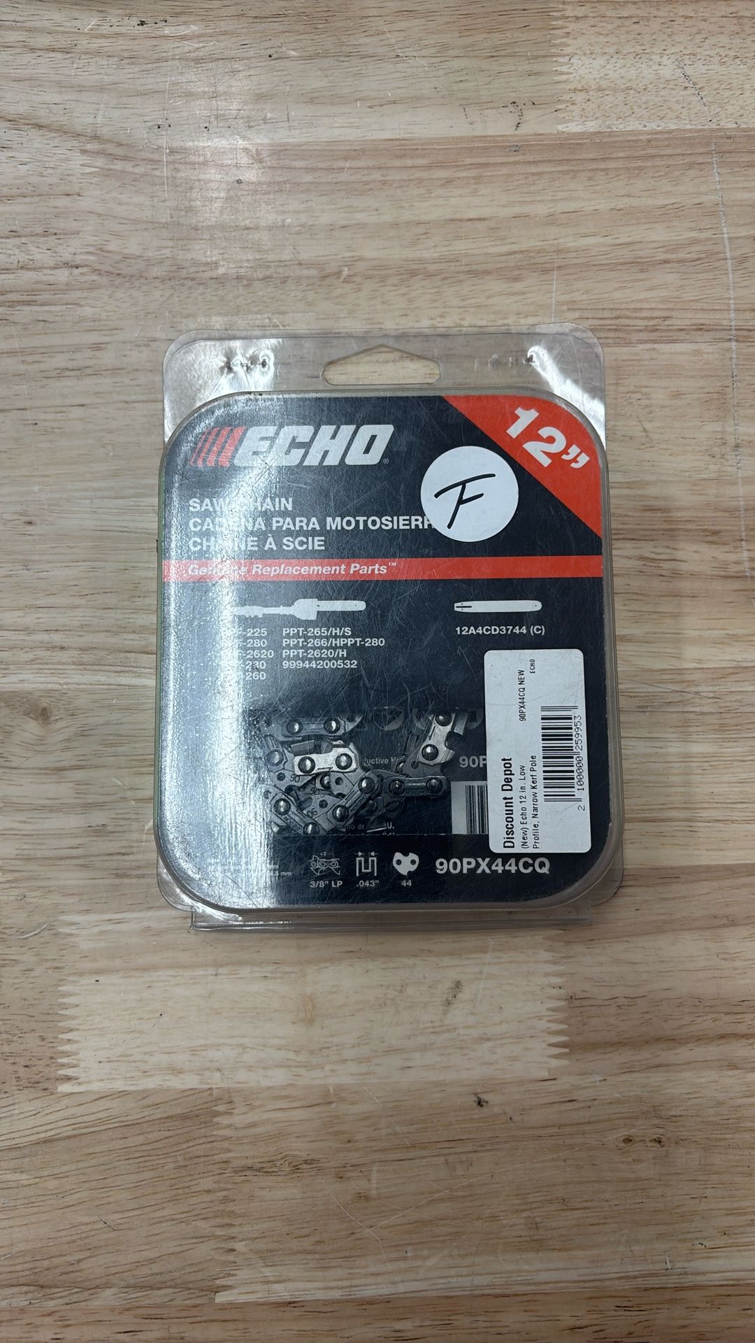 Echo 12 in. Low Profile, Narrow Kerf Pole Saw Chain - 44 Link