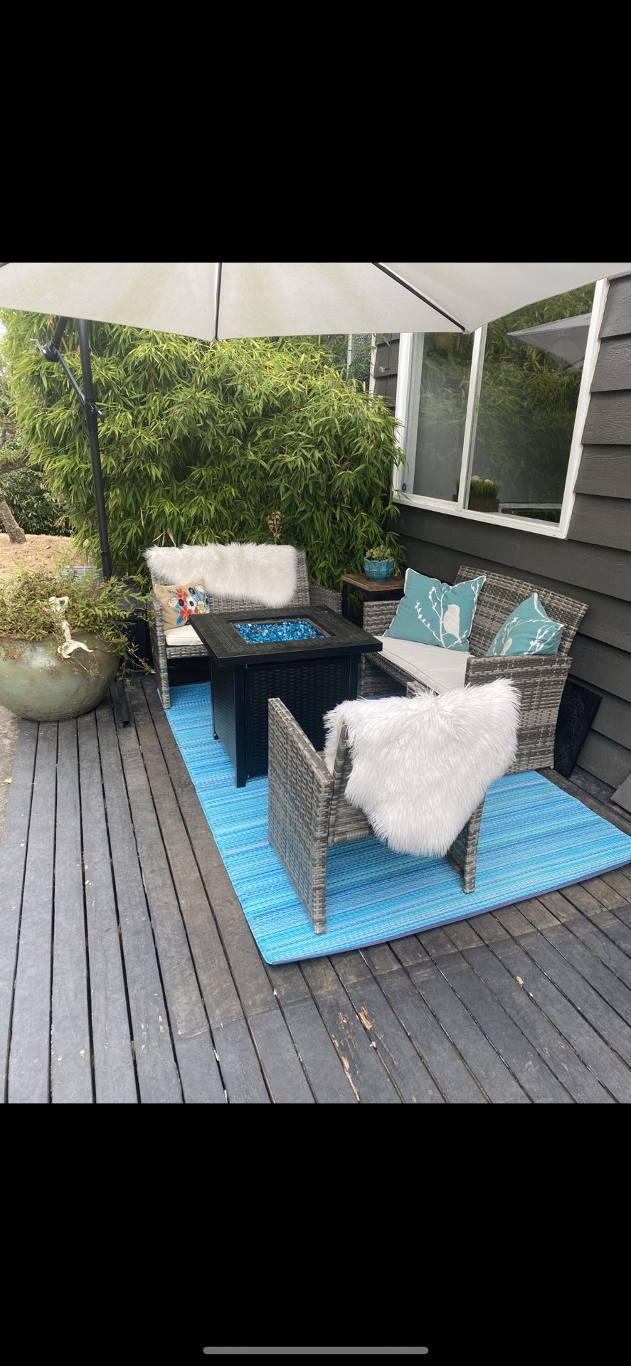 Outdoor Wicker Patio Set for Sale in Edmonds, WA OfferUp