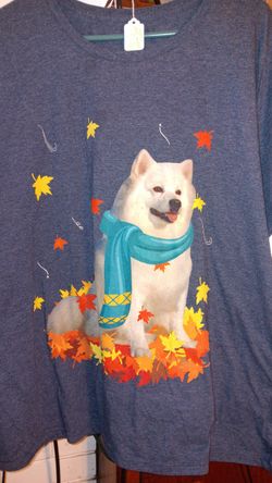 Women's XXL Autumn Doggy T Shirt