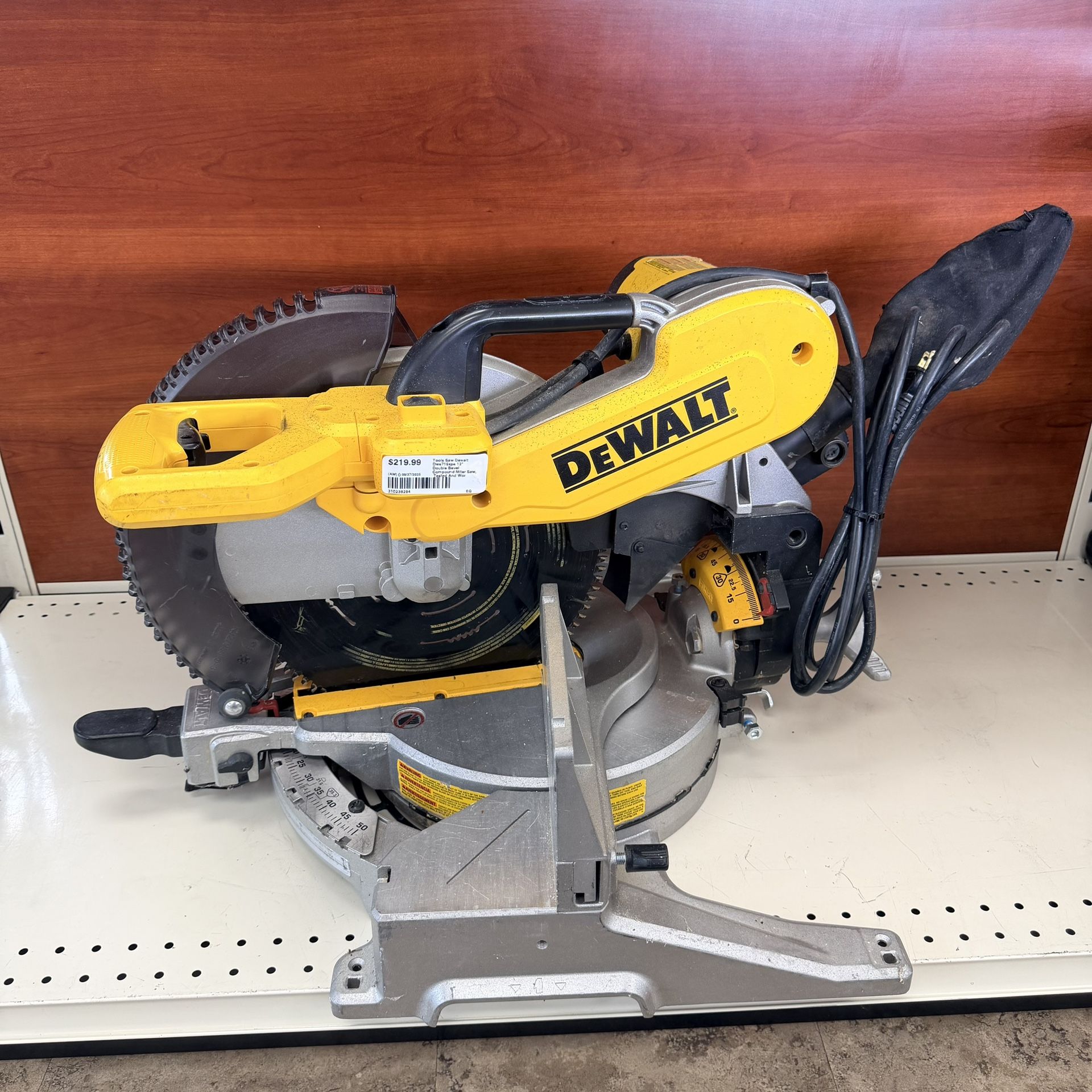 DEWALT DWS716XPS 12” DOUBLE BEVEL COMPOUND MITER SAW