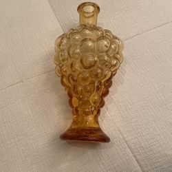 Mid Century, Antique Amber  Grape Wine Bottle 
