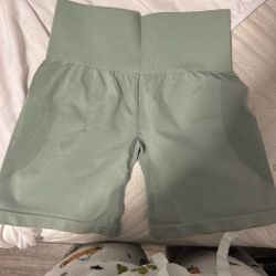 Green Tik tok gym Shorts