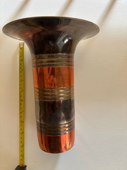 3-Metal Copper Vase