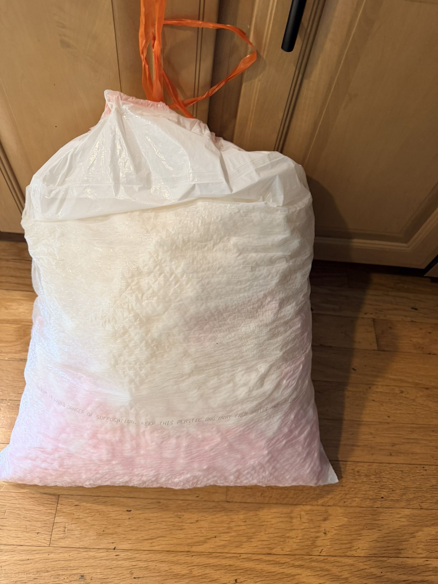 Free Garbage Bag Of Packing Peanuts