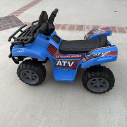 6 V children's ATV car with four-wheel battery with music light maximum speed 1.2 miles per hour from 1 1/2to four years old