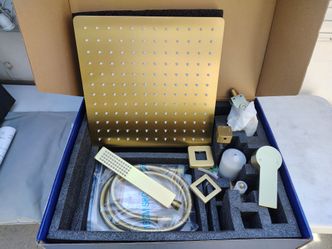 Shower unit Gold 12" rain shower head