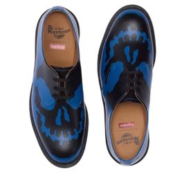 Supreme Dr Martens Blue & Black Skull Size 11