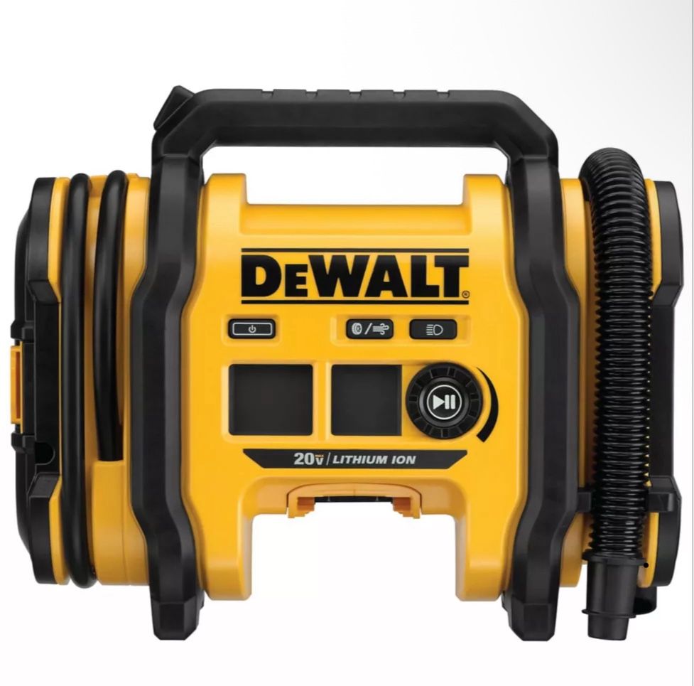 DEWALT 12VDC/110V AC 20V Inflator Bare Tool, 20V MAX* Battery