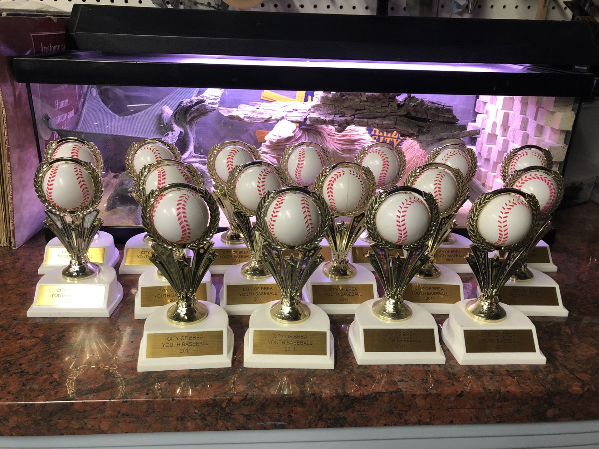 Baseball spinner trophy lot of 17