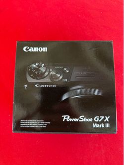 Canon PowerShot G7 X Mark III 20.1MP Point & Shoot Digital Camera New Black