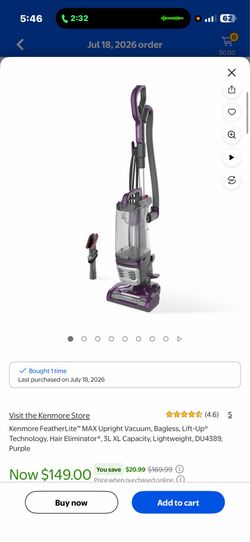 Kenmore Vacuum Cleaner(NEW)