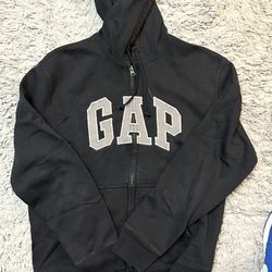 Gap Hoodie Black Gray Large 
