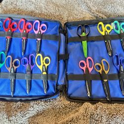 Fiskars Paper Edgers set of 14 w/ Convertible carrying case / Standing Display