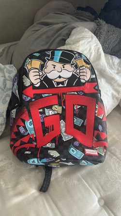 Sprayground monopoly time to go backpack
