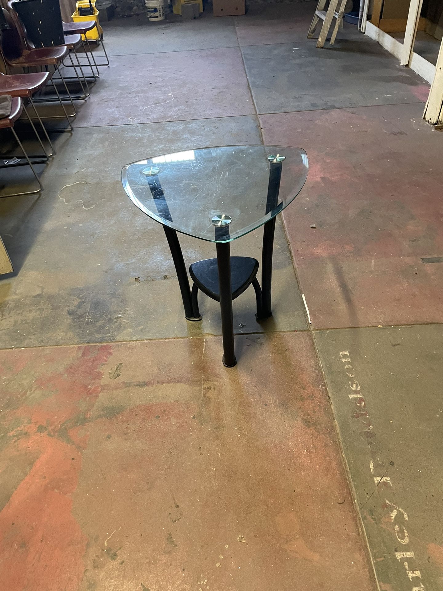 Glass Bedside Table