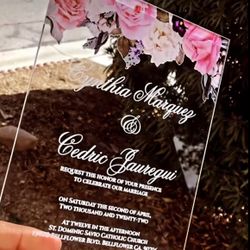 Acrylic Invitations