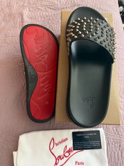 Christian Louboutin Spiked Slide Sandals