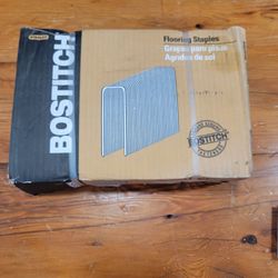 Stanley Bostitch BCS1516 Flooring Staples 2" ~ Box Opened, Half Box, Approx 3500