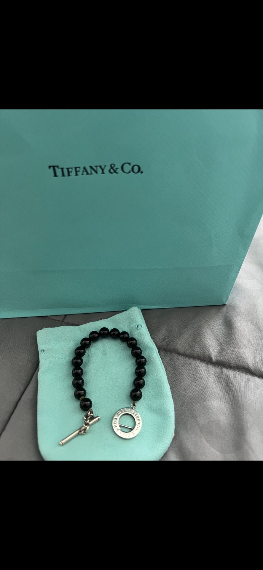 Tiffany Bracelet ( Black Beads) $450