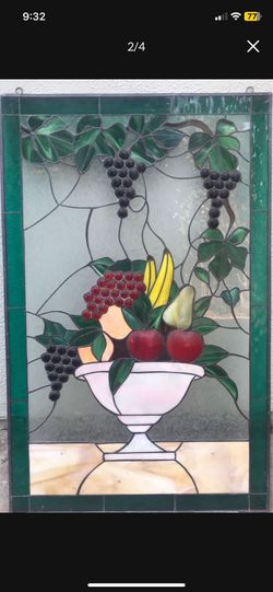 Last one!! one fruits basket suncatcher mosaic