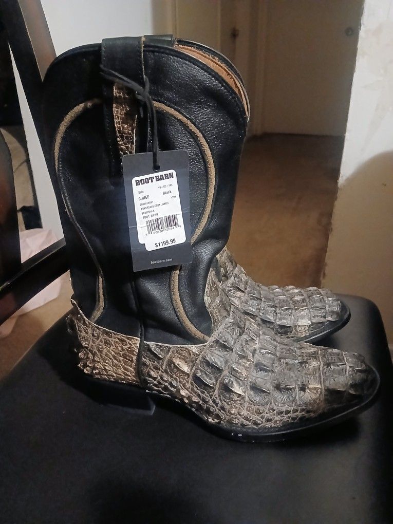 Cody James Crocodile Boots Size 9