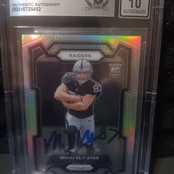 2023 Panini Prizm Silver #361 Michael Mayer Beckett 10 Autographed 🔥🔥🔥