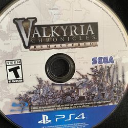 Valkyria Chronicles Remastered PS4 Game