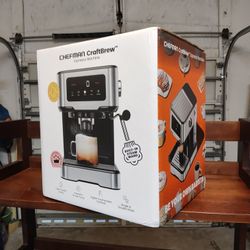 Chefman CraftBrew Espresso Machine Coffee Cappuccino Latte