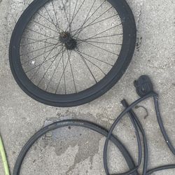 Ready to ride back with new tire and tube