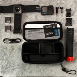GoPro HERO12 Black Bundle w/ 256GB Card, 2 Batteries, Handler & Accessories