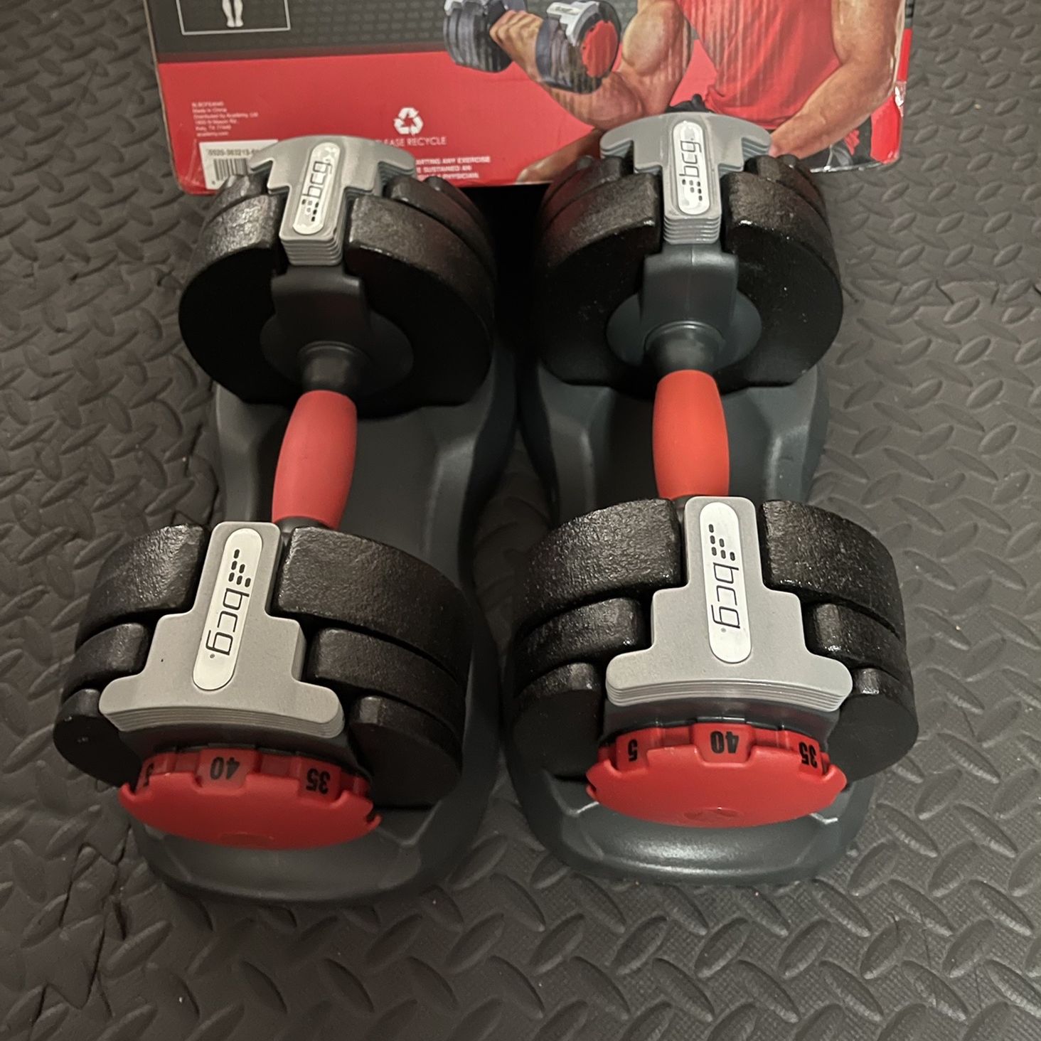 BCG Adjustable Dumbbells 80 lbs Total for Sale in Atlanta GA OfferUp