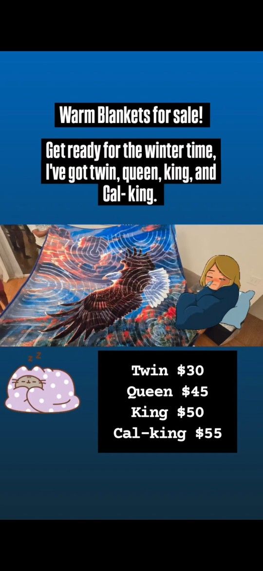 Blankets any size