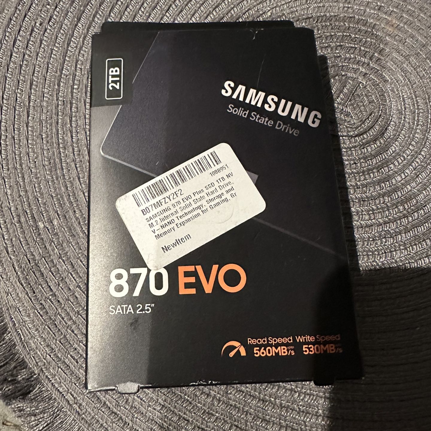 SAMSUNG Electronics 870 EVO 2TB 2.5 Inch SATA III Internal SSD (MZ