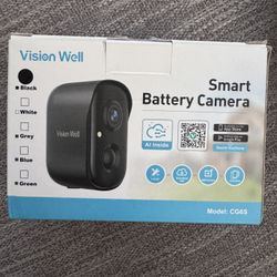 New In Box Smart Battery Camera