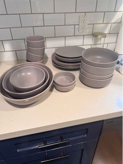 Pottery Barn Mason Stoneware Dinnerware and Serving Bowls
