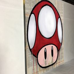 Canvas wall decoration 30”x42”. Brand new we can make it in different sizes, from 4.5”x4.5” to 30”x66”, Wood frame and sprayed with glossy clear coat