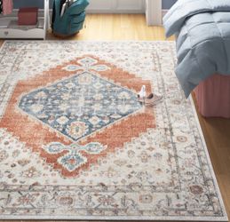 Lagasse Machine Washable 5x7 Multi Color Area Rug