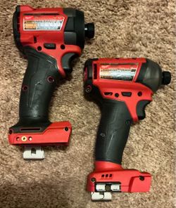 Two impact drills. Tools only. Brand new. No box-Never been used.