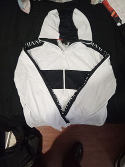 Armani Exchange white/black zip up