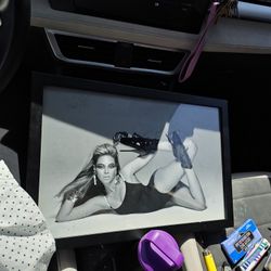 Rare Signed B/W Beyonce Photo In Ballet Heels COA 