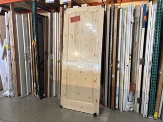 NEW! Unfinished Knotty Pine 2-Panel Arch Top Interior Door