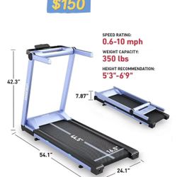 😀 DeerRun Treadmills for Home, 3.5HP Folding Treadmill with Incline, 350 LBS Weight Capacity, Compact Portable Treadmill for Small Space Walking 