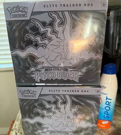 Pitch black ETB Elite Trainer Box Pokemon cards