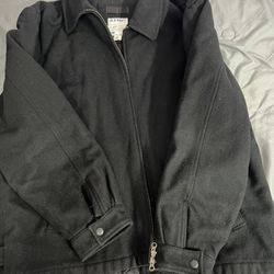 Saco De Lana Negro Forrado