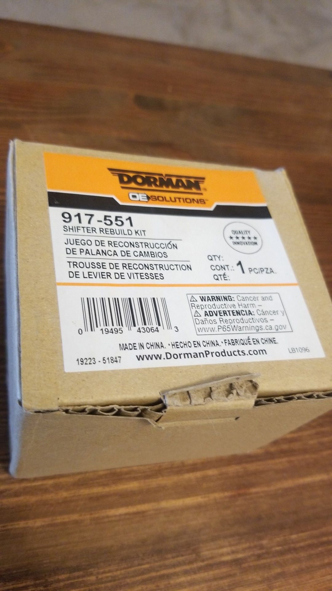 Dorman Shifter Rebuild Kit