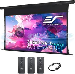 Elite Screens Saker Tab-Tension AcousticProUHD RC1 Kit