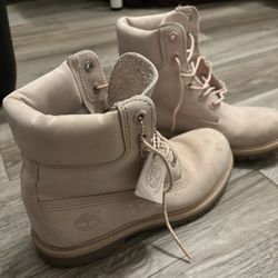 Timberland Premium Icon Women Boots Size 6.5 Primaloft Pink Genuine Leather